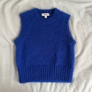 COS royal blue sweater vest